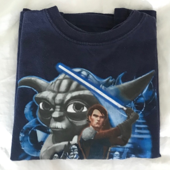 STAR WARS YODA TEE Cotton Sz M EUC - Picture 4 of 5
